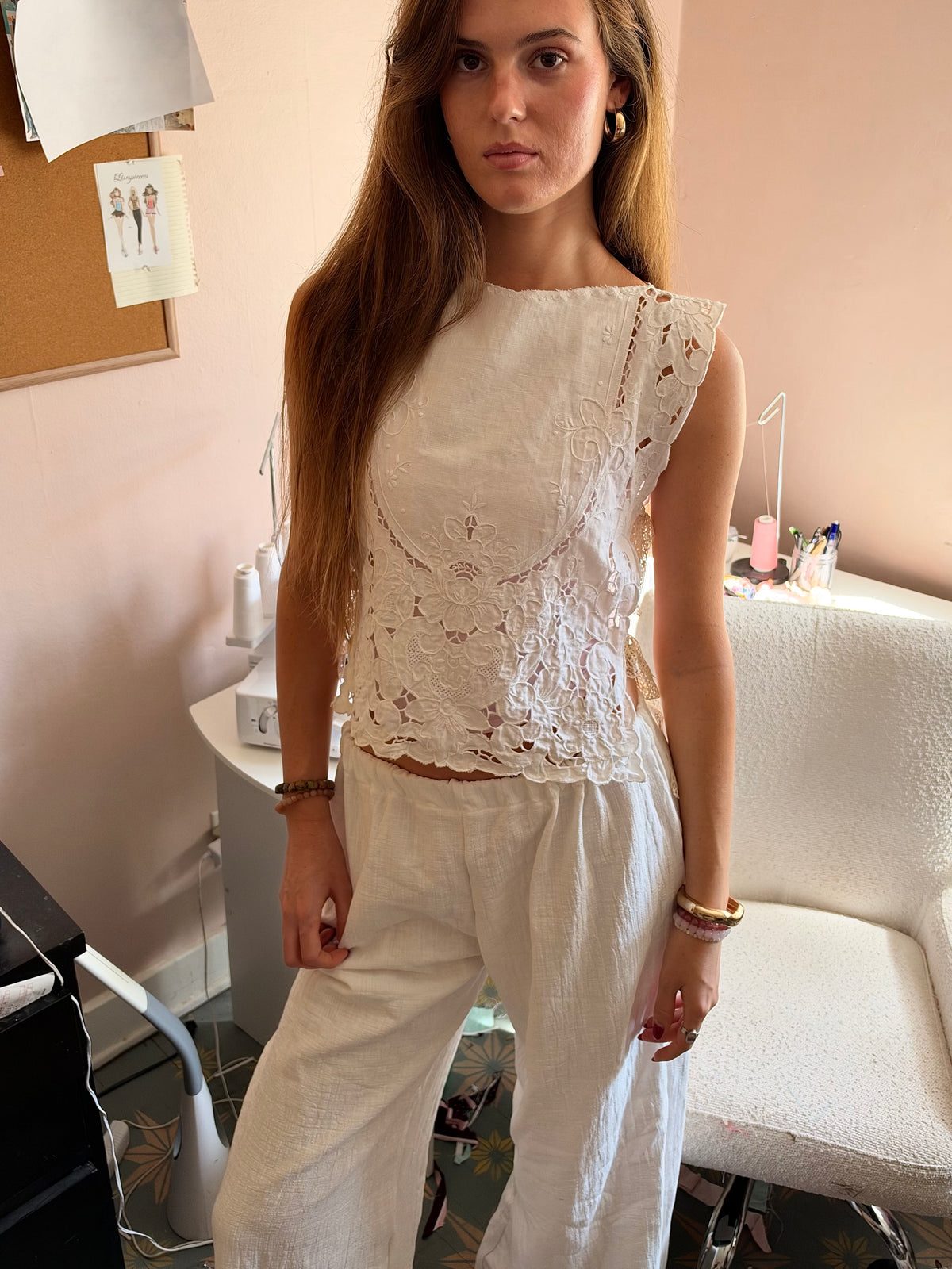 Flora Embroidered Top