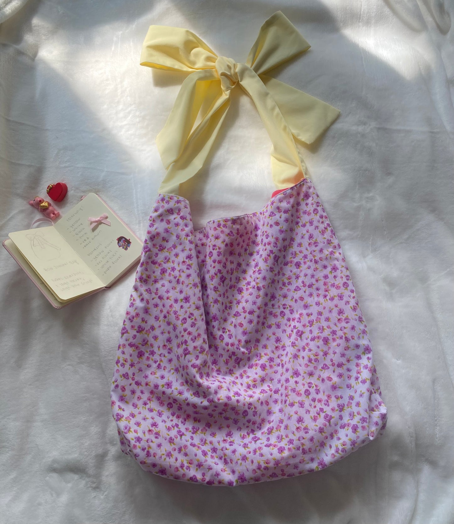 ‘Floral Beach’ Summer Bow Bag