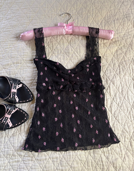 Dragonfruit top, all black