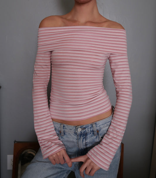 Pink Candy Cane Top