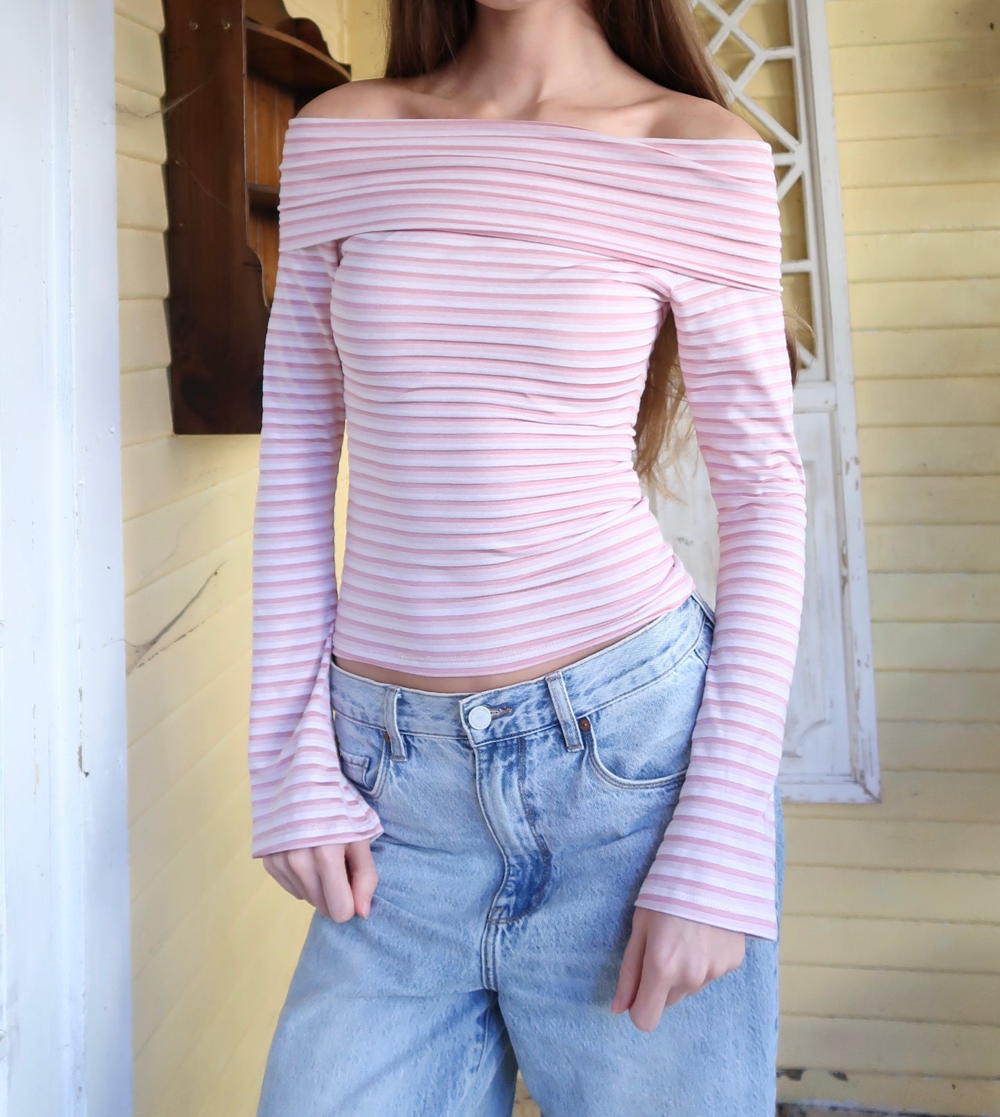 Pink Candy Cane Top
